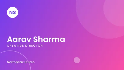 Aurora Gradient business card template