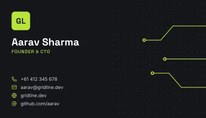 Circuit business card template