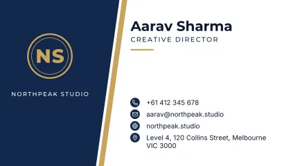 Corporate Edge business card template
