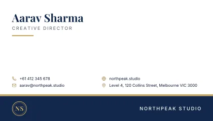 Executive business card template