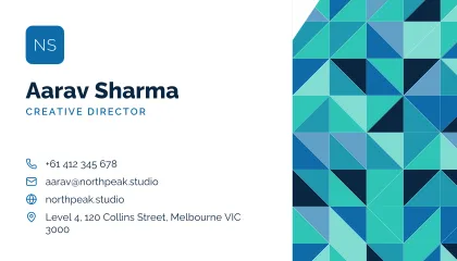 Geo Mosaic business card template
