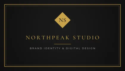 Noir & Gold business card template