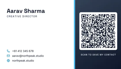 Scan-Me QR business card template