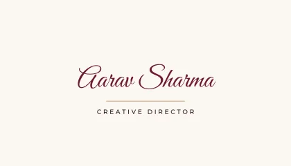 Signature Script business card template