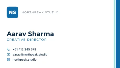 Swiss Minimal business card template