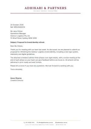 Legal Classic letterhead template