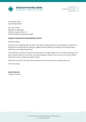 Medical Clinic letterhead template